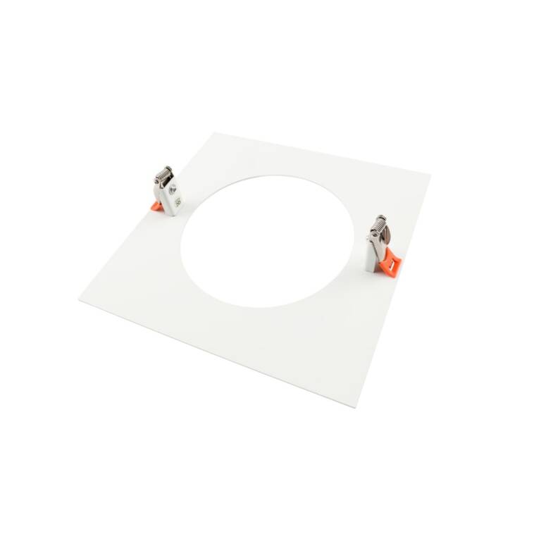 Deko-Light Deko-Light, Mechanisches Montagezubehör, Reduzierring eckig 210/135 mm, Verkehrsweiß, Metall, Länge: 210 mm, Breite: 210 mm, Höhe: 1.7 mm
