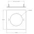 Deko-Light, Mechanisches Montagezubehör, Reduzierring eckig 210/135 mm, Verkehrsweiß, Metall, Länge: 210 mm, Breite: 210 mm, Höhe: 1.7 mm