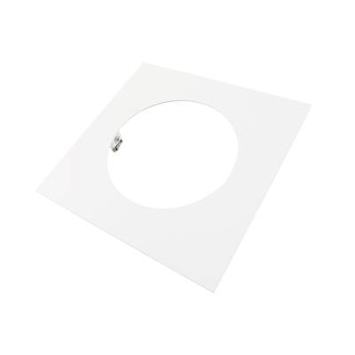Deko-Light Deko-Light, Mechanisches Montagezubehör, Reduzierring eckig 240/180 mm, Verkehrsweiß, Metall, Länge: 240 mm, Breite: 240 mm, Höhe: 1.7 mm