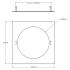 Deko-Light, Mechanisches Montagezubehör, Reduzierring eckig 240/180 mm, Verkehrsweiß, Metall, Länge: 240 mm, Breite: 240 mm, Höhe: 1.7 mm