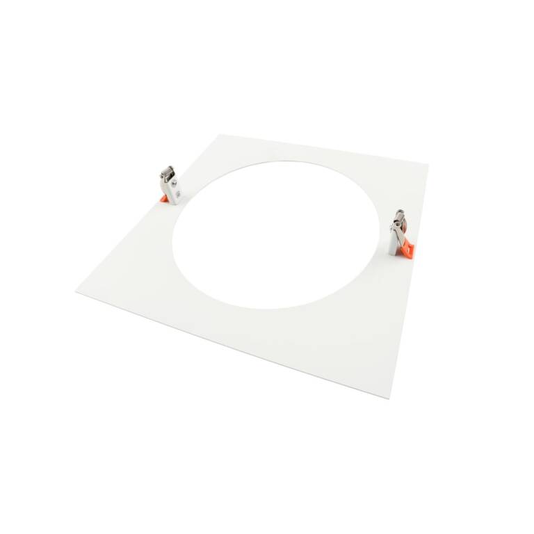 Deko-Light Deko-Light, Mechanisches Montagezubehör, Reduzierring eckig 280/210 mm, Verkehrsweiß, Metall, Länge: 280 mm, Breite: 280 mm, Höhe: 1.7 mm