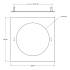 Deko-Light, Mechanisches Montagezubehör, Reduzierring eckig 280/210 mm, Verkehrsweiß, Metall, Länge: 280 mm, Breite: 280 mm, Höhe: 1.7 mm