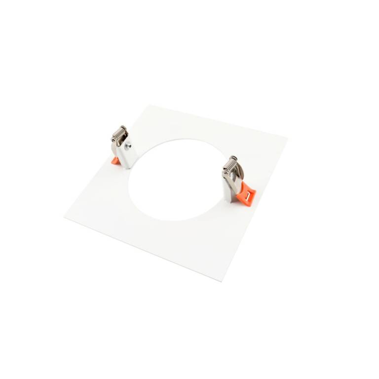 Deko-Light Deko-Light, Mechanisches Montagezubehör, Reduzierring eckig 155/95 mm, Signalweiß, Metall, Länge: 155 mm, Breite: 155 mm, Höhe: 1.7 mm