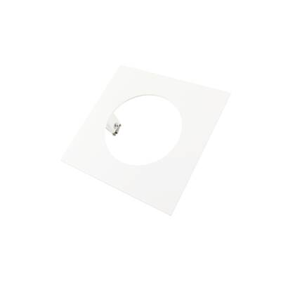 Deko-Light Deko-Light, Mechanisches Montagezubehör, Reduzierring eckig 155/95 mm, Signalweiß, Metall, Länge: 155 mm, Breite: 155 mm, Höhe: 1.7 mm