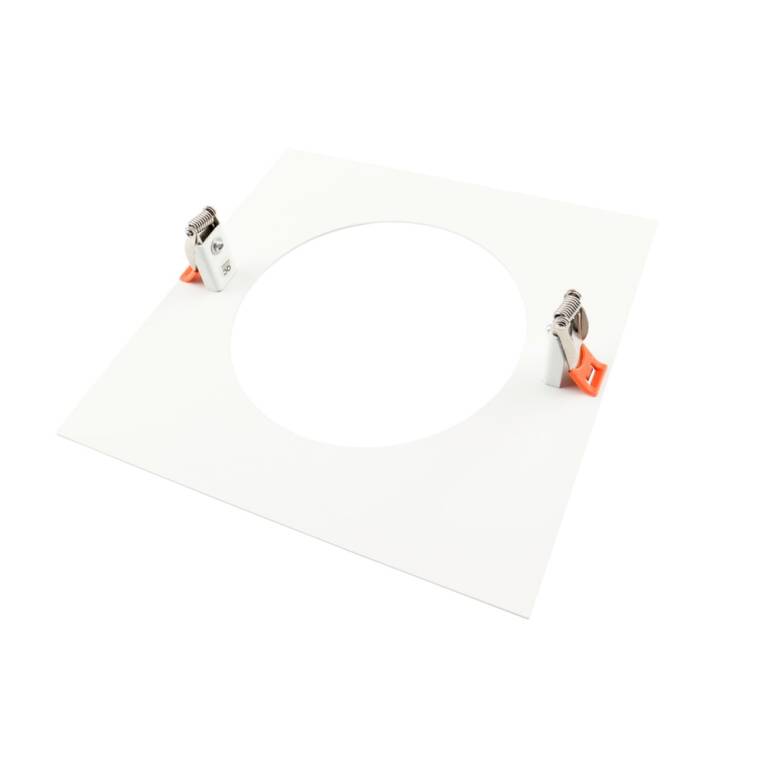 Deko-Light Deko-Light, Mechanisches Montagezubehör, Reduzierring eckig 240/180 mm, Signalweiß, Metall, Länge: 240 mm, Breite: 240 mm, Höhe: 1.7 mm