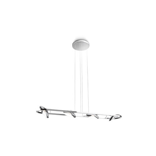 Roomstylers Luciano LED-Pendell. chro 4x7.5W