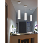 ENOLA Pendelleuchte, rund, weiss, E27, max. 60W