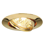 PIKA Downlight, rund, messing MR16, schwenkbar, max.50W