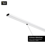 1-Phasen Hochvolt-Stromschiene 2m weiß 230V Aufbauschiene