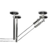 Umlenker für NV-Seilsystem, chrom, 2 Stk., 16cm