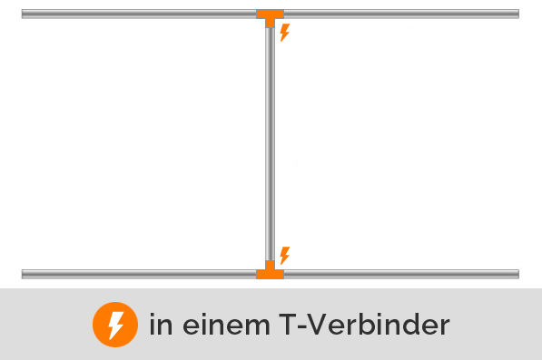 Einspeisung T-Verbinder