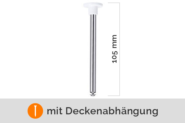 mit Abhängung 