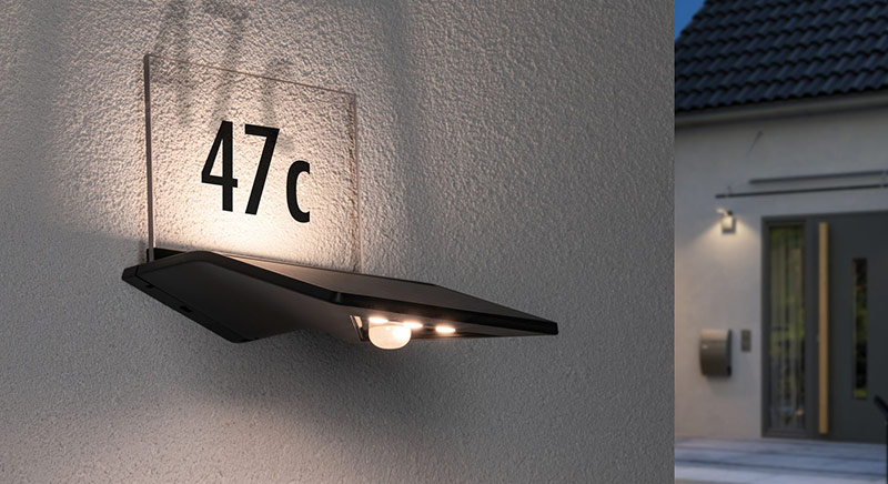 Hausnummer LED Solar Hausnummer LED Solar