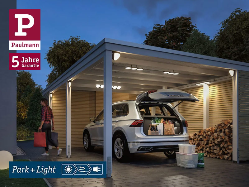 Park + Light Leuchten für Carports und Überdachungen
