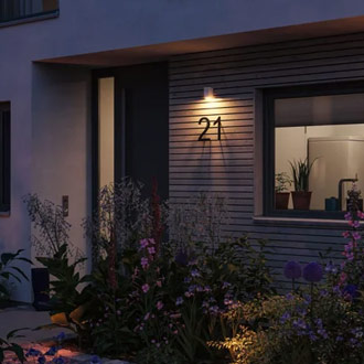 Hauseingang insektenfreundliche beleuchten