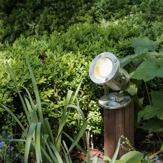 NAUTILUS, Outdoor Strahler, QPAR51, edelstahl, max. 35W, inkl. 1,5mKabel