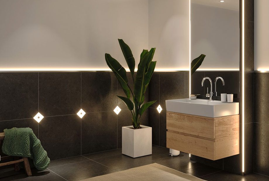 COB Slim LED Strips für Einbauprofile