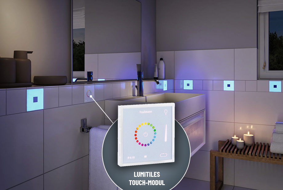Touch-Modul zur Steuerung der Paulmann LumiTiles Fliesen