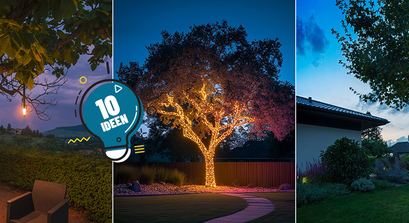 Bäume beleuchten: 10 moderne Ideen für die perfekte Baumbeleuchtung