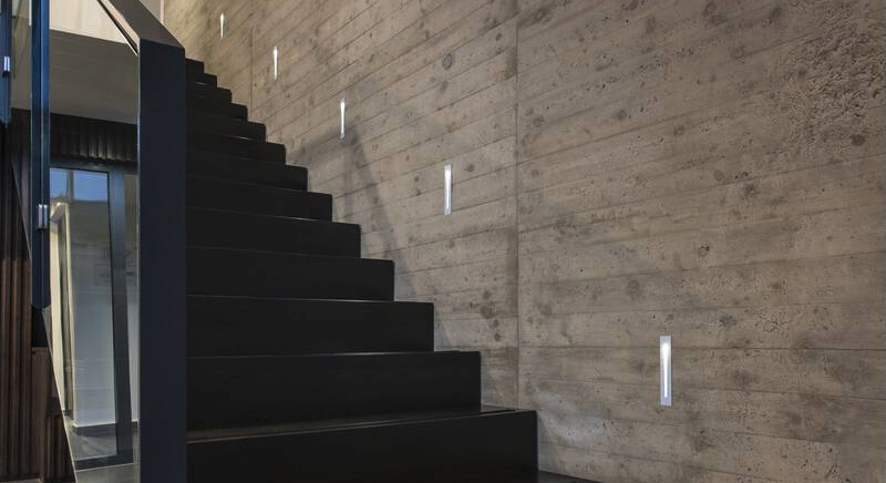 Wandeinbauleuchten für die Treppe
