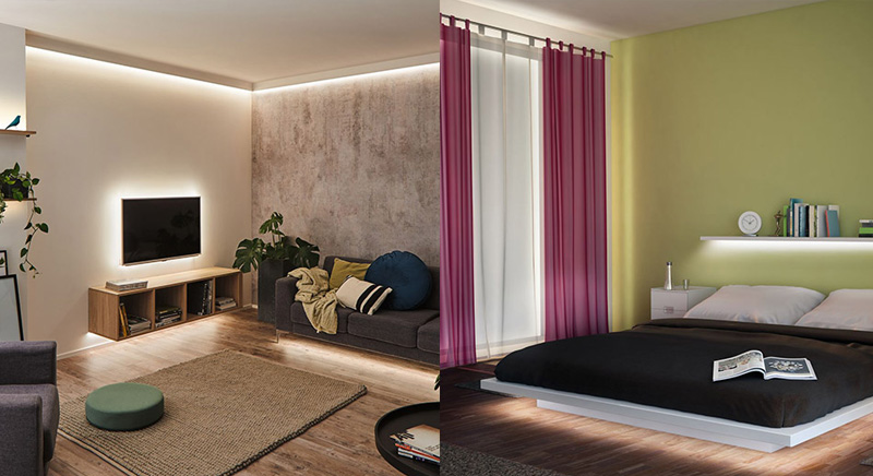 Tipps für indirekte Beleuchtung im Wohnzimmer