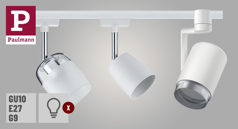 URail LED-Spot weiß ohne Leuchtmittel