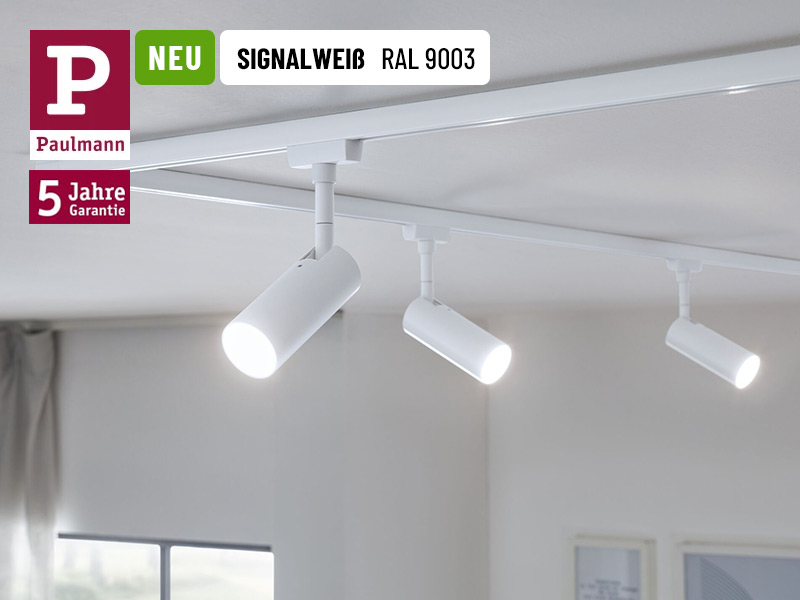 Paulmann URail LED-Spots in Signalweiß