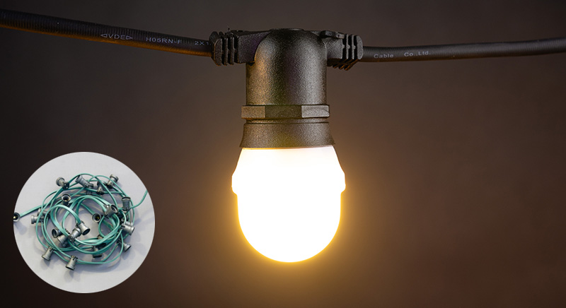 Crystal Party Lite® - LED E27 Outdoor-Lichterkette